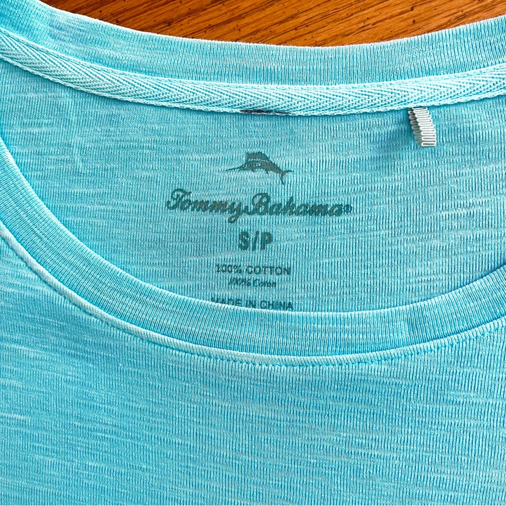 Tommy Bahama 3/4 Sleeve Scoop Neck Top M - Picture 3 of 7